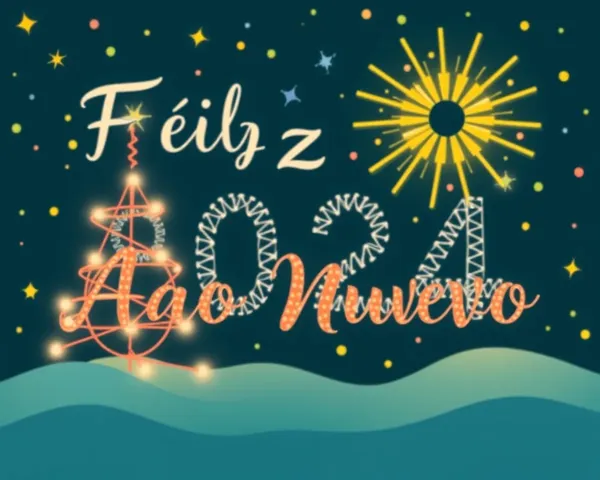 Año Nuevo Feliz 2024 Formato de Imagen PNG