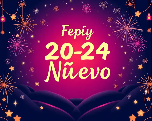 Año Nuevo Feliz 2024 archivo PNG existe