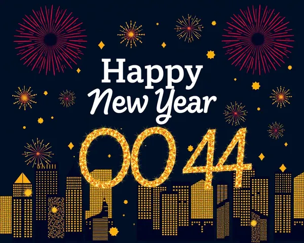 Año nuevo feliz 2024 archivo PNG encontrado