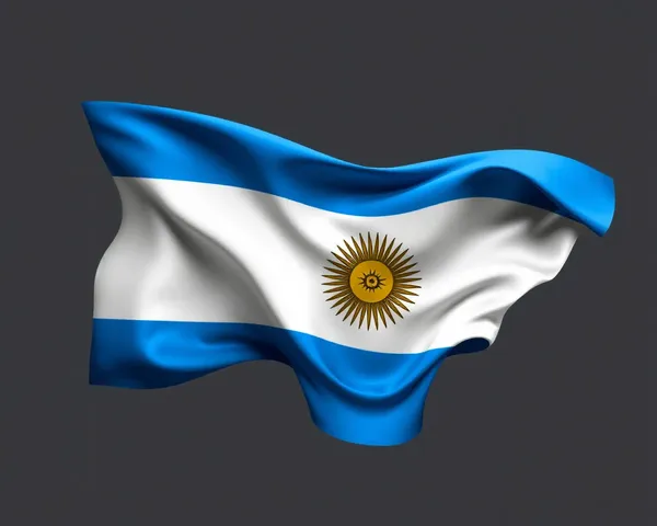 Bandera Redonda de Argentina en Formato de Archivo PNG Descargado