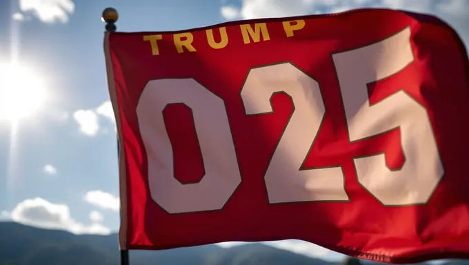 Bandera de Trump 2025: Detalles de la Bandera de Trump 2025