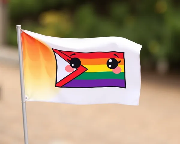 Bandera de orgullo colorida PNG simbólica