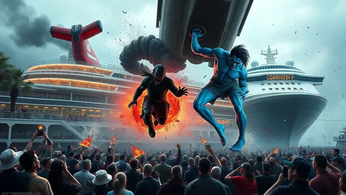 Batalla en un crucero de Carnaval 2025: Pelea inolvidable en el mar