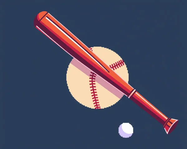 Bate de béisbol PNG con fondo transparente