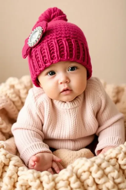 Beanie para bebés niñas para bebés lindos