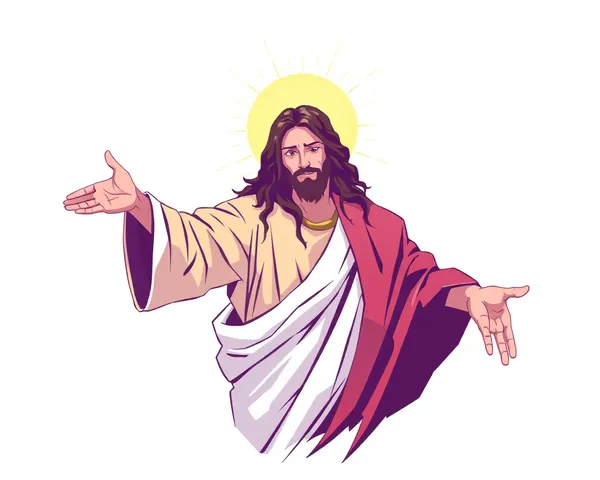 Bellamente Jesús Clip Art en formato PNG gratuito