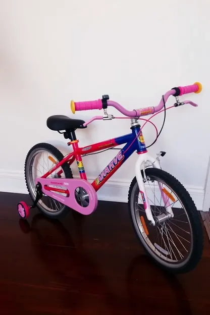 Bicicleta de 20 pulgadas para niñas pequeñas con sonrisas grandes