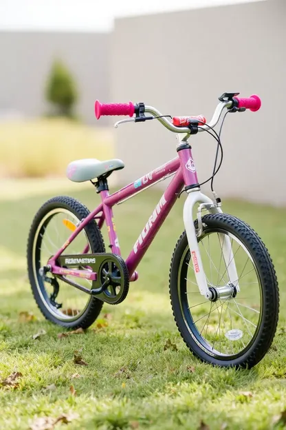 Bicicleta para niñas de 20 pulgadas para un paseo seguro y divertido