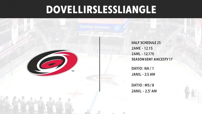 Boletos para la mitad de temporada para el calendario de Carolina Hurricanes 2025