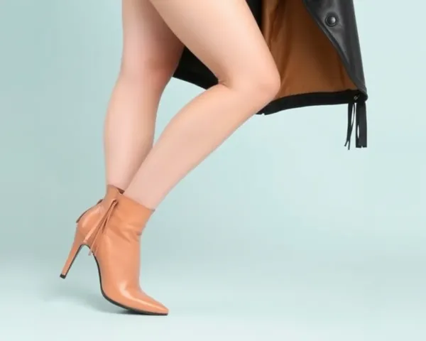 Bota de tacón alto de moda en PNG