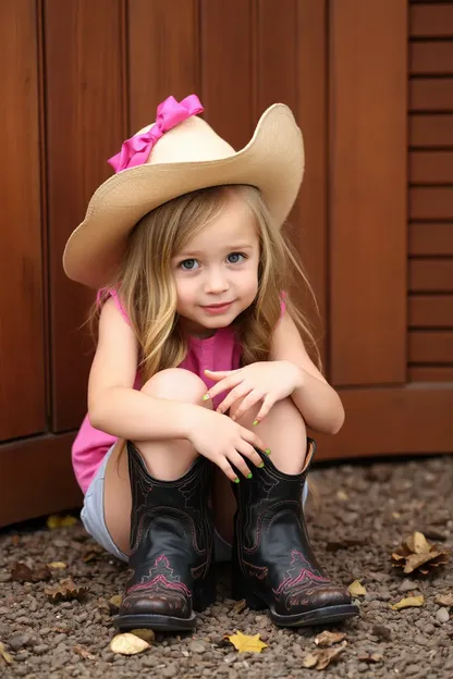 Botas de Cowboy Favoritas de la Chica para Diversión al Aire Libre