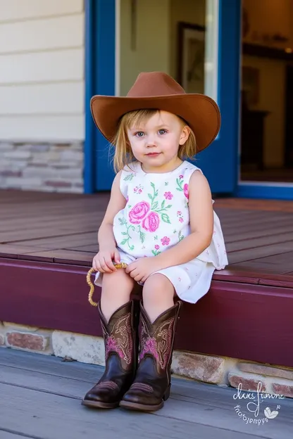 Botas de Cowboy para la Especial Occasión de la Niña