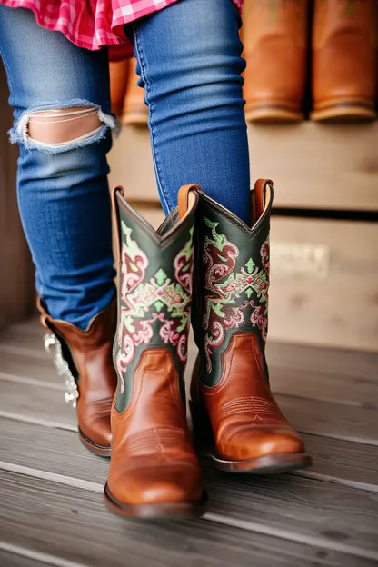 Botas de Cowgirl para Niñas - Calzado Divertido y Útil para Pequeñas