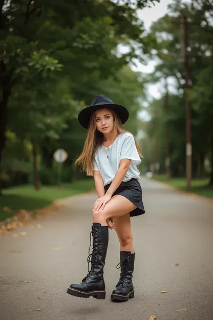 Botas de combate de chicas: un must-have para la fashionista