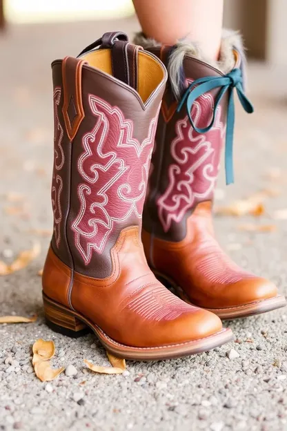 Botas de cowboy para niñas preadolescentes