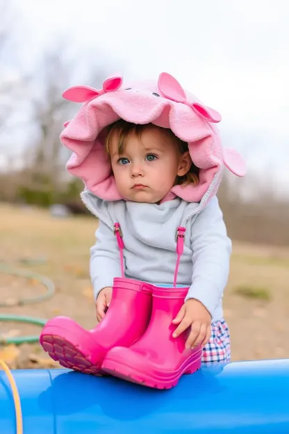 Botas de lluvia para bebés niña: tendencia de moda