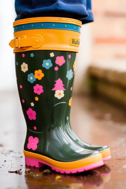 Botas de lluvia para chicas para tiempo de juego activo