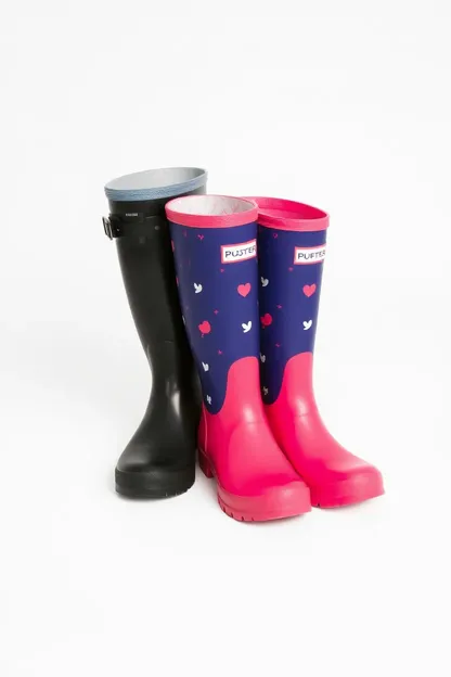 Botas de lluvia para niñas cómodas y acogedoras