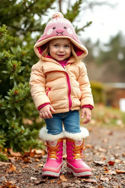 Botas de nieve para niñas pequeñas para clima frío