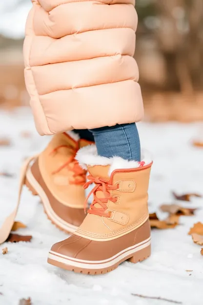 Botas de nieve para niñas pequeñas para exploraciones invernales