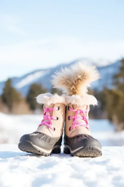 Botas de nieve para niñas: Calzado elegante y cálido para invierno para niñas