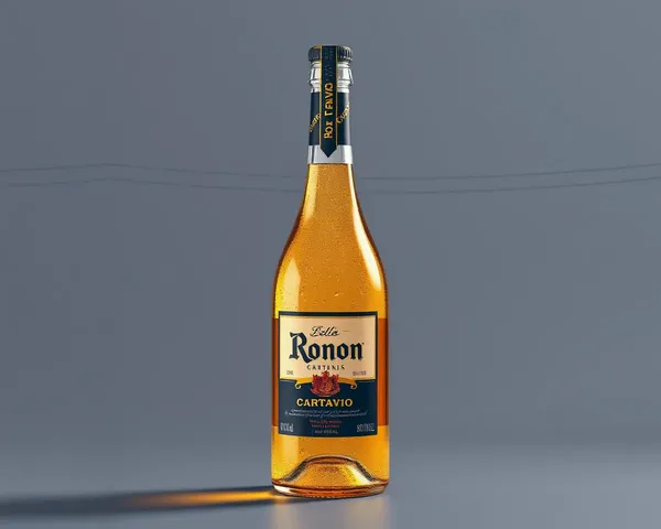 Botella de Ron Cartavio Ubicada en PNG