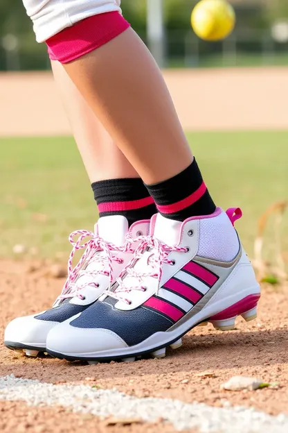 Botines de softball para las chicas para la confianza y el éxito