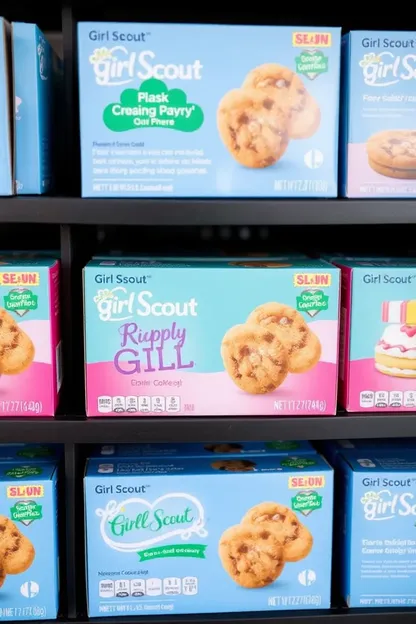 Box de galletas de Girl Scout vendidas solo para caridad