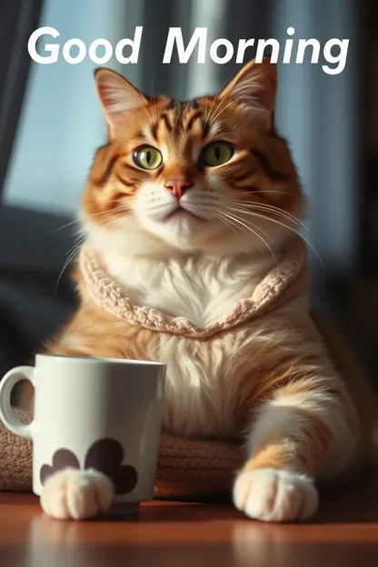 Buen Día con Imágenes de Gatos Adorables