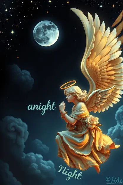 Buenas Noches, Imágenes de Ángel para Sueño Sereno