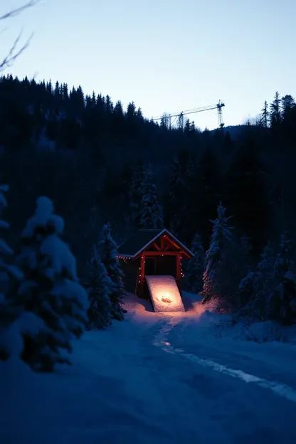 Buenas noches imagen captura la belleza de la nieve