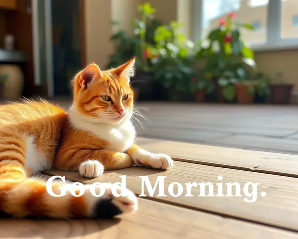 Buenos Días Imágenes de Gatos en Color