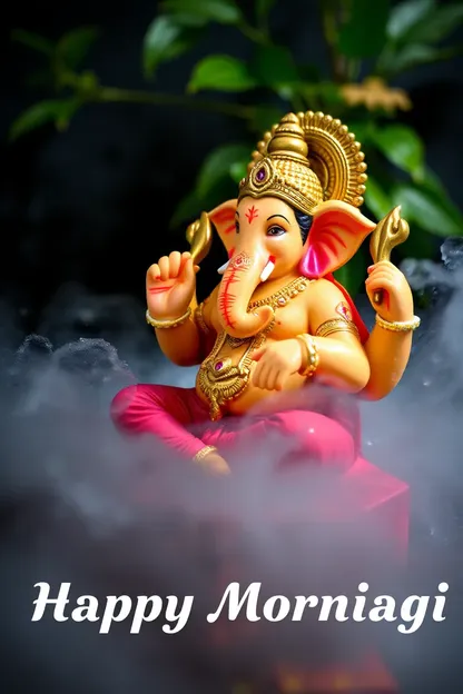 Buenos Días imágenes de Ganapathi para un día feliz