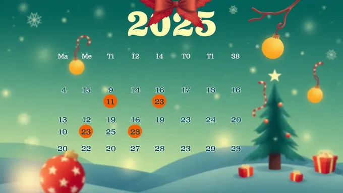 Calendario 2025 con Días Festivos