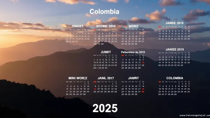 Calendario 2025 de Colombia: Un Año de Feriados