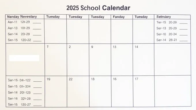 Calendario Escolar 2025-2025: Su Guía para el Éxito