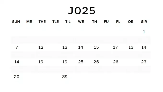 Calendario de Junio y Julio 2025: Perspectiva del Futuro