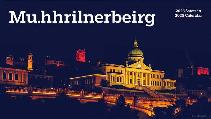 Calendario de Muhlenberg 2025 disponible en línea