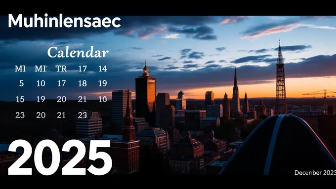 Calendario de Muhlenberg 2025 disponible para descargar