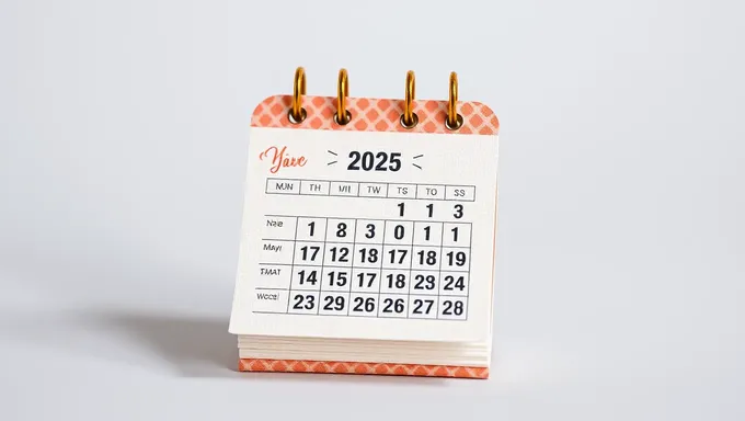 Calendario de bolsillo 2025 para gestión del tiempo efectiva