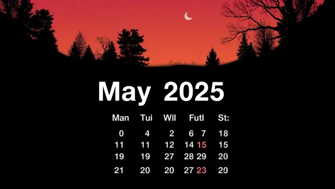 Calendario de mayo de 2025: marque sus fechas importantes y recordatorios