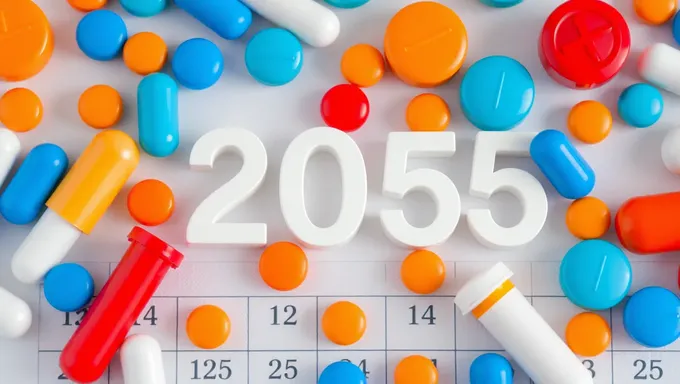 Calendario de medicación y fecha para 2025