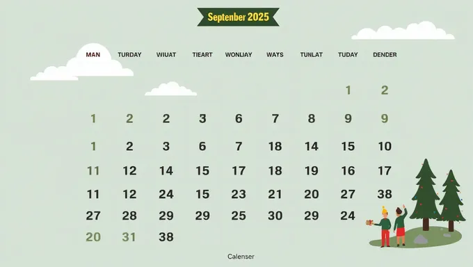 Calendario de septiembre de 2025 gratuito calendario en línea para todos