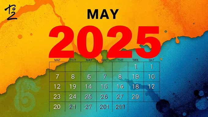 Calendario para mayo de 2025: Lo que debes esperar