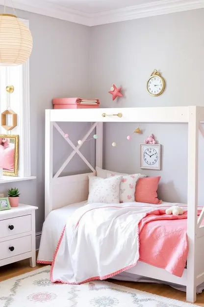 Camas para niñas: ideas de ropa de cama linda y acogedora