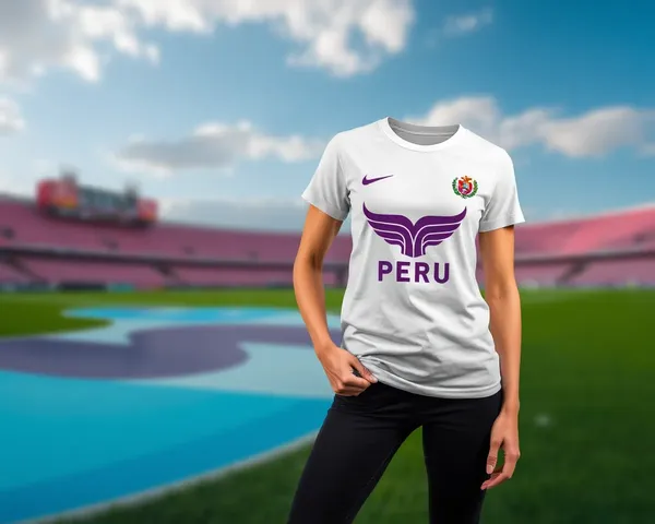 Camiseta de mujer de Perú en formato PNG