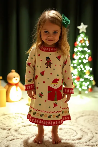 Camisón de Noche de Navidad para noches cálidas de invierno