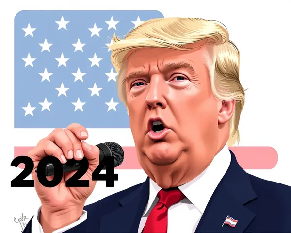 Campaña electoral presidencial de Trump en 2024 en formato PNG