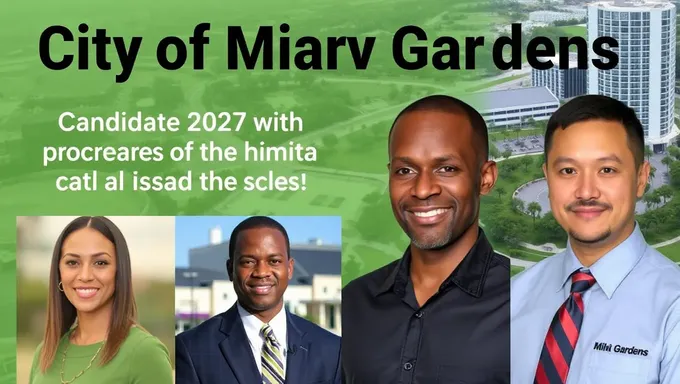 Candidatos del Concejo Municipal de Miami Gardens para las Elecciones de 2025