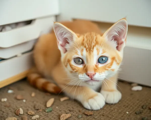 Captura de foto de gato pequeño